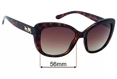 Coach HC8210 Replacement Lenses 56mm wide 