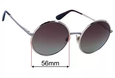 Dolce & Gabbana DG2155 Lentes de Repuesto 56mm wide 