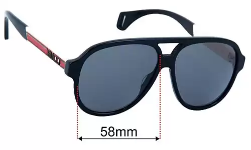 Gucci GG0463S Lentes de Repuesto 58mm wide 