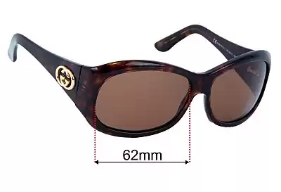 Gucci GG2966/S Ersatzgläser 62mm wide 