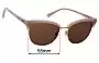 Sunglass Fix Ersatzgläser für Maui Jim MJ825 Lokelani - 55mm Wide 