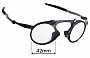 Sunglass Fix Lentes de Repuesto para Oakley X Metal Madman OO6019 - 42mm Wide 