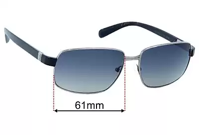Prada SPR52N Ersatzgläser 61mm wide 