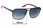 Sunglass Fix Verres de Remplacement pour Prada SPS50Y - 62mm Wide 