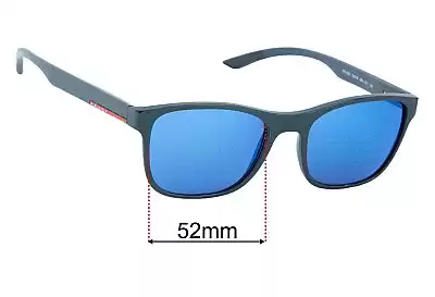 Prada VPS08G Ersatzgläser 52mm wide 
