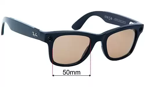 Ray-Ban RW4006 Meta Wayfarer Replacement Lenses 50mm wide 