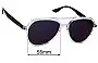 Sunglass Fix Replacement Lenses for Ray-Ban RB4376V - 55mm Wide 