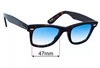 Ray-Ban RB5121 Replacement Lenses 47mm wide 