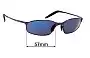 Sunglass Fix Replacement Lenses for Serengeti Vedi - 57mm Wide 