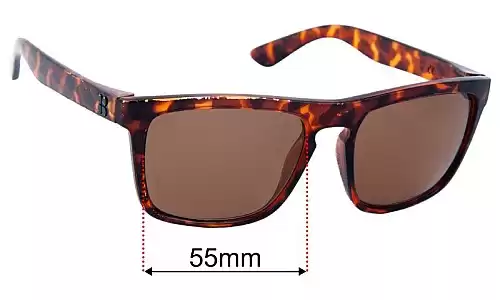 Sunglass Fix Replacement Lenses for SunGod Renegades - 55mm Wide SunGod Renegades Replacement Lenses 55mm wide