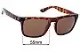 Sunglass Fix Replacement Lenses for SunGod Renegades - 55mm Wide 