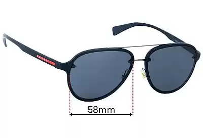 Prada SPS52S Ersatzgläser 58mm wide 