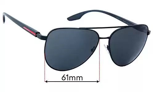 Prada SPS52W Lentilles de Remplacement 61mm wide 