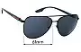 Sunglass Fix Verres de Remplacement pour Prada SPS52W - 61mm Wide 