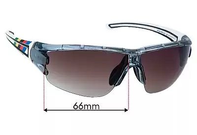 Adidas A167 Evil Eye Halfrim Pro S Replacement Lenses 66mm wide 