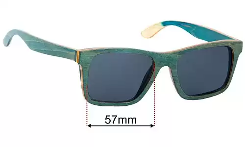 Artist Anon Blue Haze Lentilles de Remplacement 57mm wide 