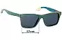 Sunglass Fix Verres de Remplacement pour Artist Anon Blue Haze - 57mm Wide 