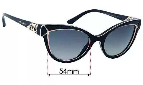 Bvlgari 8156-B Lentilles de Remplacement 54mm wide 
