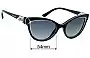 Sunglass Fix Verres de Remplacement pour Bvlgari 8156-B - 54mm Wide 