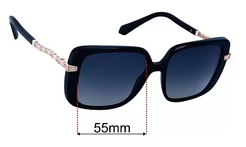 Sunglass Fix Replacement Lenses for Bvlgari BV8237-B - 55mm Wide Bvlgari BV8237-B Replacement Lenses 55mm wide