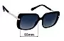 Sunglass Fix Replacement Lenses for Bvlgari BV8237-B - 55mm Wide 