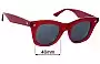 Sunglass Fix Lentes de Repuesto para Celine CL 40057I - 46mm Wide 