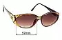 Sunglass Fix Replacement Lenses for Christian Dior CD 2851 - 57mm Wide 