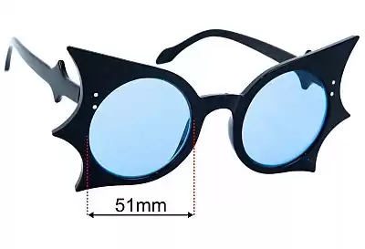 Foxblood Vamped Replacement Lenses 51mm wide 