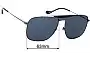 Sunglass Fix Replacement Lenses for Gucci GG0909S - 63mm Wide 