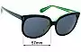 Sunglass Fix Lentes de Repuesto para Marc by Marc Jacobs MMJ 447/F/S - 57mm Wide 