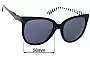 Sunglass Fix Replacement Lenses for Moschino MO739S01SA - 56mm Wide 