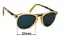 Sunglass Fix Ersatzgläser für Persol Steve McQueen 714SM - 54mm Wide 