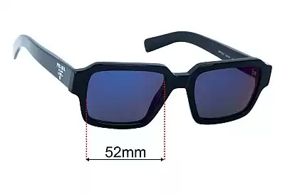 Prada SPR02Z Ersatzgläser 52mm wide 