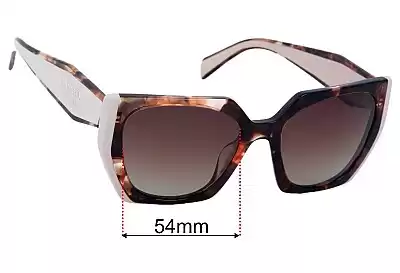 Prada SPR15W Ersatzgläser 54mm wide 