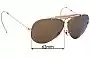 Sunglass Fix Ersatzgläser für Ray-Ban B&L Shooter - 62mm Wide 