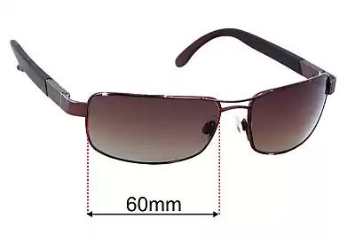 Serengeti Paolo Replacement Lenses 60mm wide 
