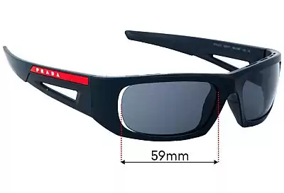 Prada SPS02Y Ersatzgläser 59mm wide 