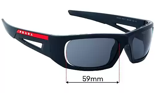 Prada SPS 02Y Ersatzlinsen 59mm wide 