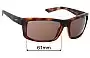 Sunglass Fix Verres de Remplacement pour Arnette Corner Man AN4216 - 61mm Wide 