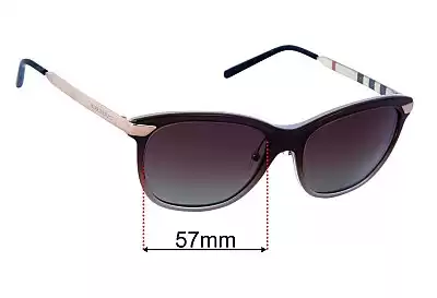 Burberry B 4169-Q Replacement Lenses 57mm wide 