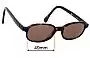 Sunglass Fix Replacement Lenses for Calvin Klein CK4001 - 49mm Wide 