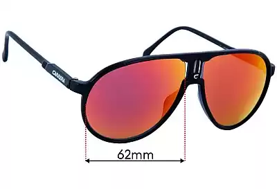 Carrera Champion Ersatzgläser 62mm wide 