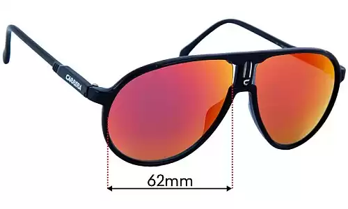 Carrera Champion Lentilles de Remplacement 62mm wide 