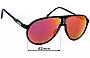 Sunglass Fix Verres de Remplacement pour Carrera Champion - 62mm Wide 