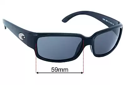 Costa Del Mar Caballito Replacement Lenses 59mm wide 