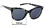 Sunglass Fix Replacement Lenses for Costa Del Mar Bimini - 55mm Wide 