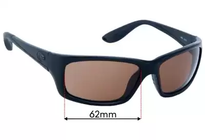 Costa Del Mar Jose Replacement Lenses 62mm wide 