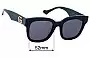 Sunglass Fix Lentes de Repuesto para Gucci GG0998S - 52mm Wide 