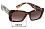 Sunglass Fix Replacement Lenses for Miu Miu SMU07Y - 53mm Wide 