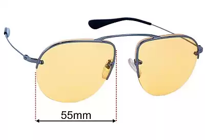 Prada SPR58O Ersatzgläser 55mm wide 